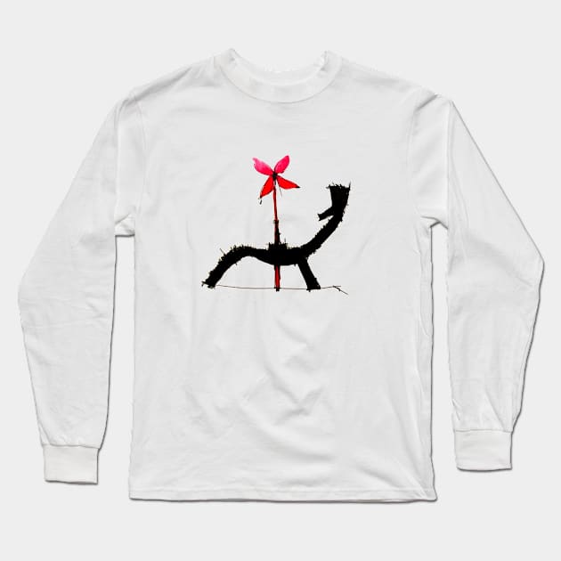 Wolf in love Long Sleeve T-Shirt by Mzerart